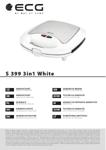 Instrukcja ECG S 399 3in1 Gofrownica