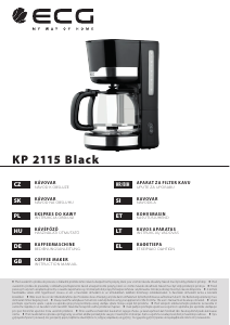 Kasutusjuhend ECG KP 2115 Kohvimasin