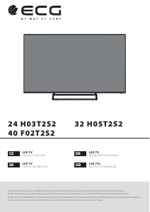 Návod ECG 32 H05T2S2 LED televízor