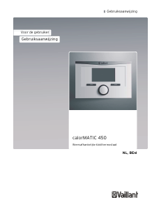 Handleiding Vaillant calorMATIC 450 Thermostaat