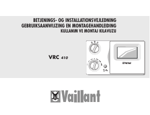 Brugsanvisning Vaillant VRC 410 Termostat