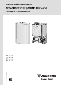 Manuale Junkers ZWB 28-1 EB Cerapur Balcony Caldaia a gas