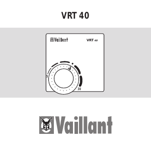 Handleiding Vaillant VRT 40 Thermostaat
