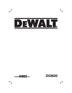 Kullanım kılavuzu DeWalt D23620 Yuvarlak testere