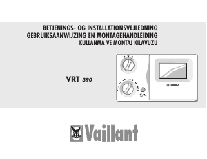 Kullanım kılavuzu Vaillant VRT 390 Termostat