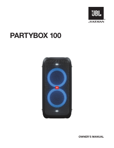 Manual JBL PartyBox 100 Speaker