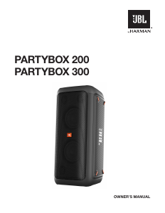 Manual JBL PartyBox 300 Speaker