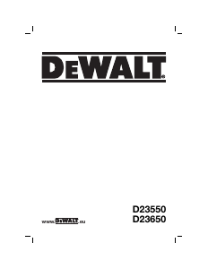 Manual de uso DeWalt D23650 Sierra circular