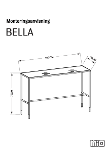 説明書 Mio Bella サイドテーブル