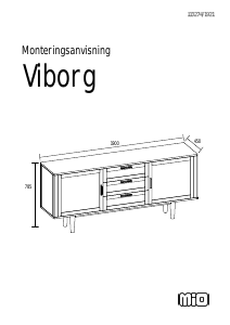 Hướng dẫn sử dụng Mio Viborg Tủ ngăn kéo