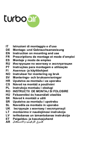 Käyttöohje Turboair Tosca Liesituuletin