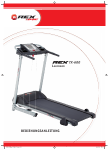 Manual Rex TX-600 Treadmill