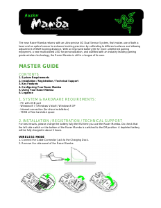 Manual Razer Mamba 2012 Mouse