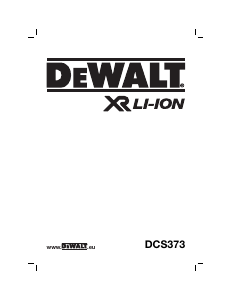 Mode d’emploi DeWalt DCS373 Scie circulaire