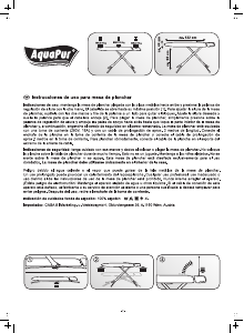 Manual de uso AquaPur IAN 89295 Tabla de planchar