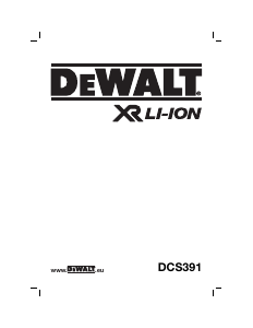 Manuale DeWalt DCS391 Sega circolare