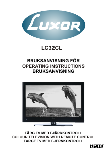 Bruksanvisning Luxor LC32CL LCD TV