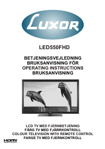 Bruksanvisning Luxor LED550FHD LCD TV