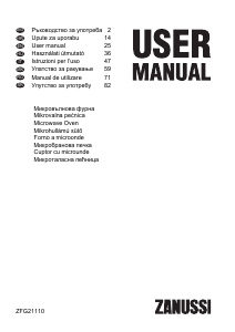 Manual Zanussi ZFG21110WA Microwave