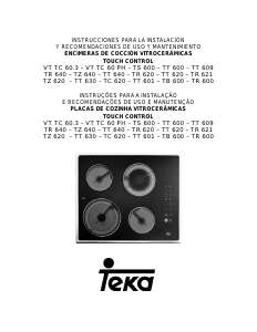 Manual de uso Teka TZ 620 Placa