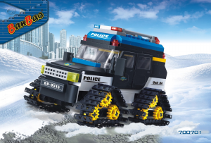 Manual BanBao set 7007 Police Snowcar