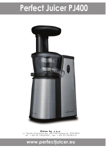 Manual Eldom PJ400 Juicer