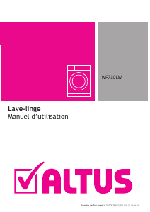 Mode d’emploi Altus WF710LW Lave-linge