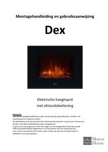 Handleiding Manor House Dex Elektrische haard