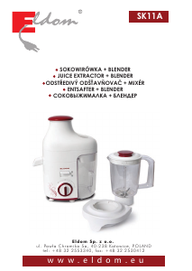 Manual Eldom SK11A Juicer