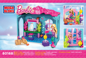 Handleiding Mega Bloks set 80168 Barbie Onderwatergrot