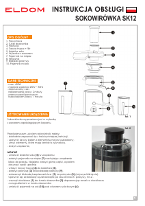 Manual Eldom SK12 Juicer