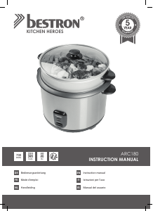 Manual Bestron ARC180 Rice Cooker