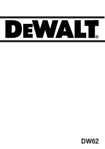 Manual DeWalt DW62 Serra circular