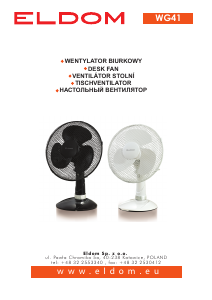 Manual Eldom WG41 Fan