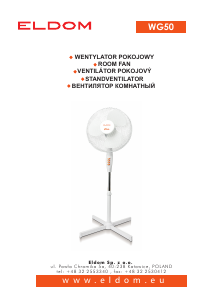 Manual Eldom WG50 Fan