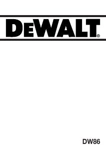 Manuale DeWalt DW86 Sega circolare