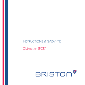 Mode d’emploi Briston 18142.SPG.SP.12.NG Clubmaster Sport Montre