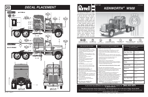 Manual Revell set 85-1507 Trucks Kenworth W900