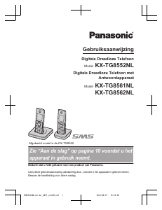 Handleiding Panasonic KX-TG8562NL Draadloze telefoon