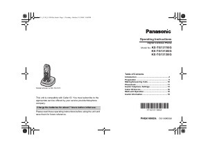 Manual Panasonic KX-TG1313EG Wireless Phone