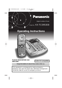 Handleiding Panasonic KX-TCD953 Draadloze telefoon