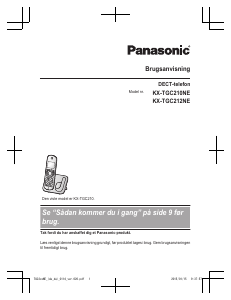 Brugsanvisning Panasonic KX-TGC212NE Trådløs telefon