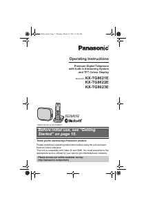 Manual Panasonic KX-TG8621E Wireless Phone