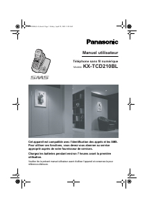 Mode d’emploi Panasonic KX-TCD210BLT Téléphone sans fil