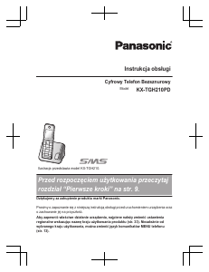 Instrukcja Panasonic KX-TGH210PD Telefon bezprzewodowy