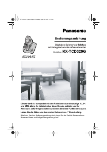 Bedienungsanleitung Panasonic KX-TCD320G Schnurlose telefon