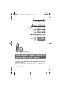Mode d’emploi Panasonic KX-TG8512FR Téléphone sans fil