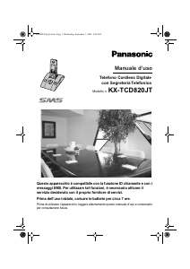 Manuale Panasonic KX-TCD820JT Telefono senza fili