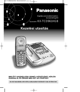 Használati útmutató Panasonic KX-TCD961HGB Vezeték nélküli telefon