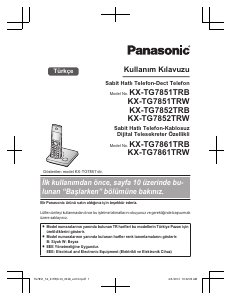 Kullanım kılavuzu Panasonic KX-TG7851TRB Kablosuz telefon